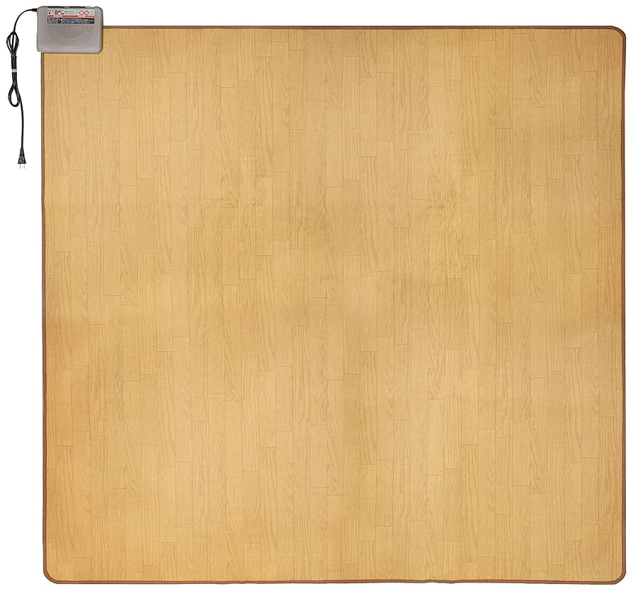 Amazon | テクノス(Teknos) 木目調ライトブラウン 175cm x 175cm